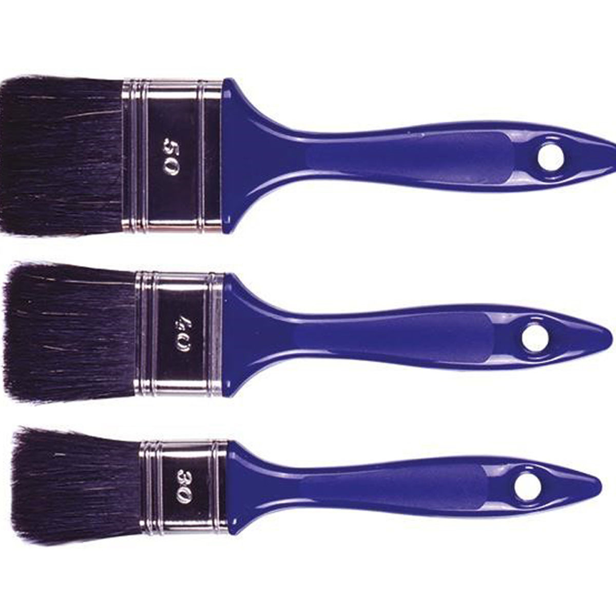 Afbeelding van Platte Kwast 2158 Kunststof Zwart Haar p.st.