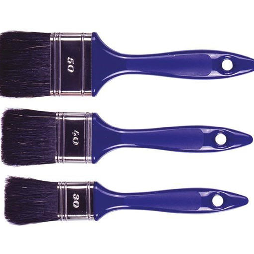 Afbeelding van Platte Kwast 2158 Kunststof Zwart Haar p.st.