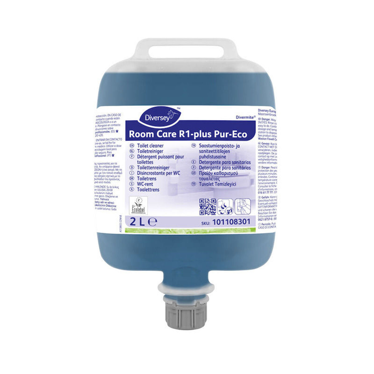 Diversey Room Care R1 Plus geconcentreerde toiletreiniger voor dagelijkse sanitairreiniging