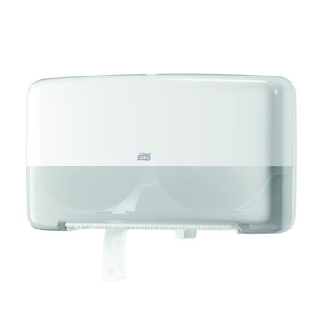 Afbeelding van Tork T2 Toiletpapier Mini Jumbo Duo Dispenser Wit