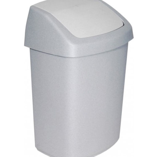 Afbeelding van Afvalbak Curver Swing 10 ltr Grijs
