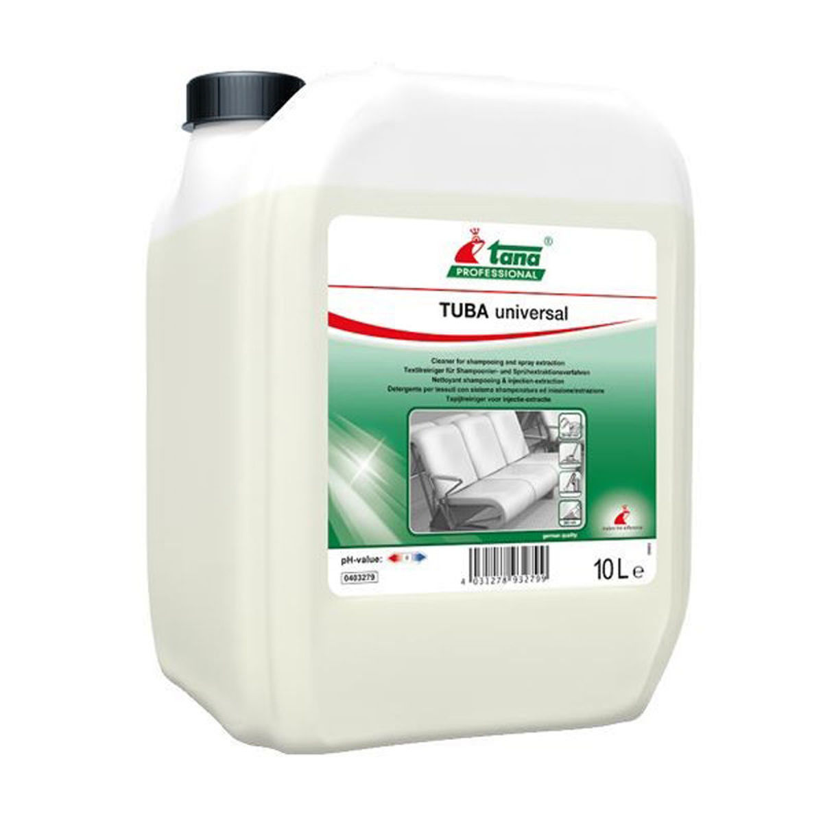 Tana Professional TUBA Universal 10 ltr professionele tapijtreiniger