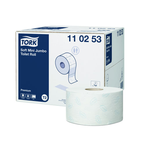 Afbeelding van Tork T2 Toiletpapier Mini Jumbo 2lgs Premium 12x850 vel