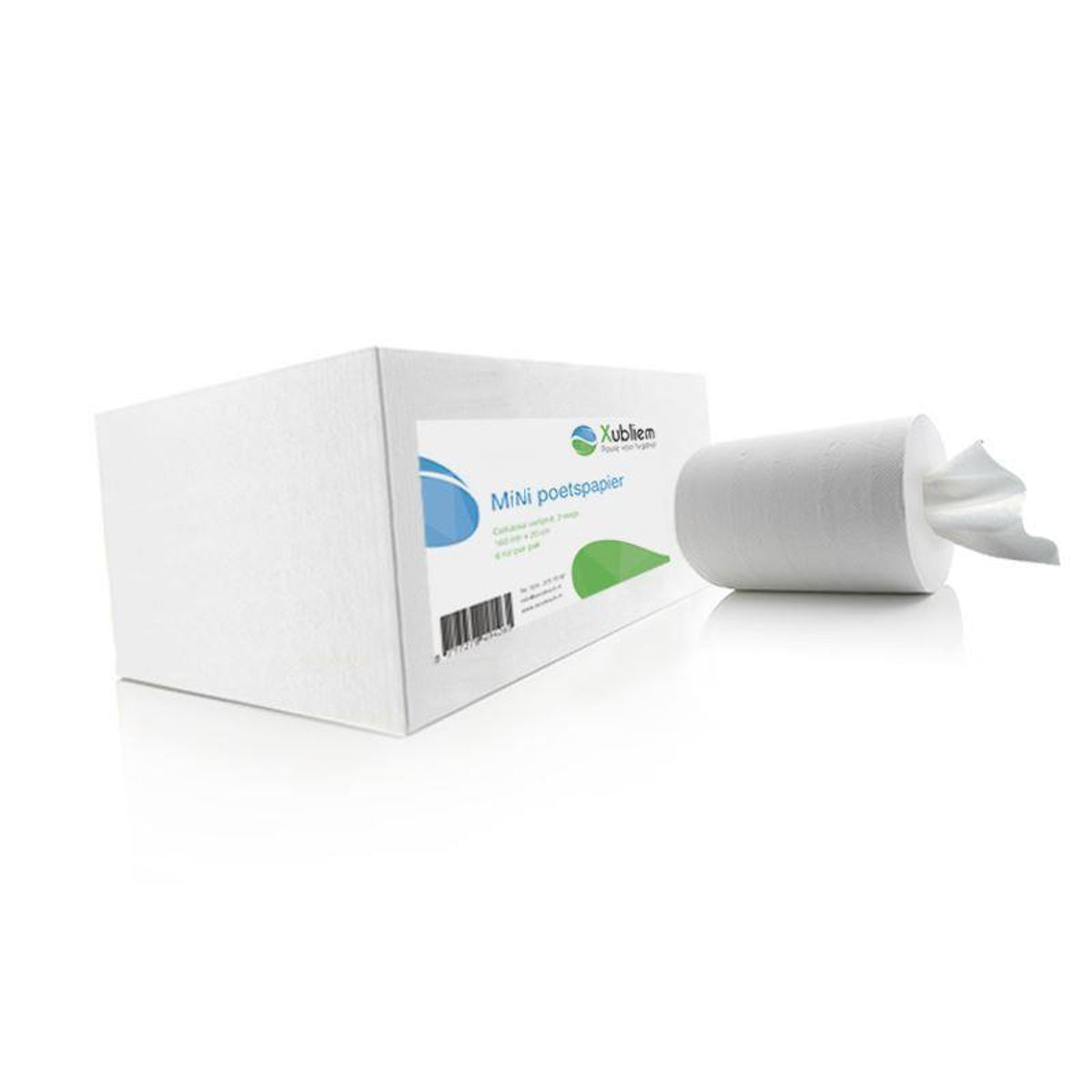 Xubliem Poetsrol Mini 2-Lgs Wit Zk 12x60 Mtr