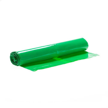 Afvalzak LDPE 70x110 cm T50 Groen rol à 25 stuks