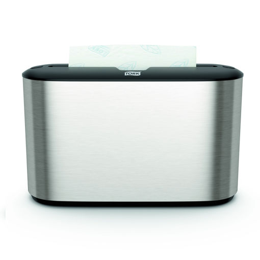 Tork H2 Handdoek Multifold Countertop Dispenser RVS/Zwart