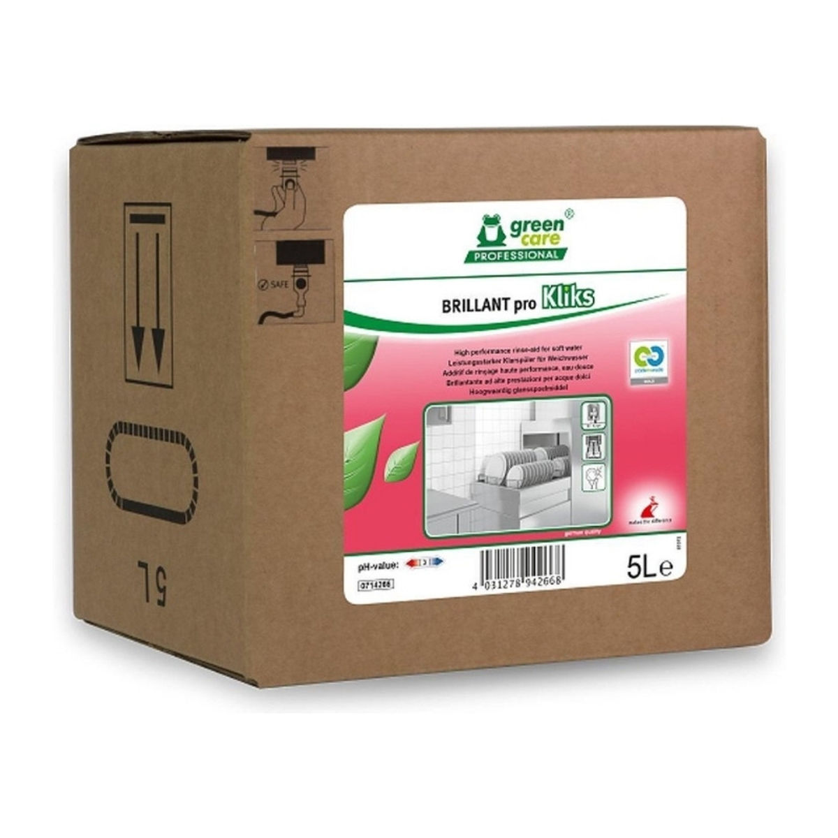 Green Care Professional Brillant ProKliks 5 ltr glansspoelmiddel voor professionele vaatwasmachines