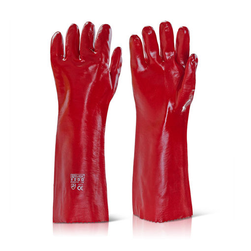 Afbeelding van Handschoen PVC Rood 45 cm