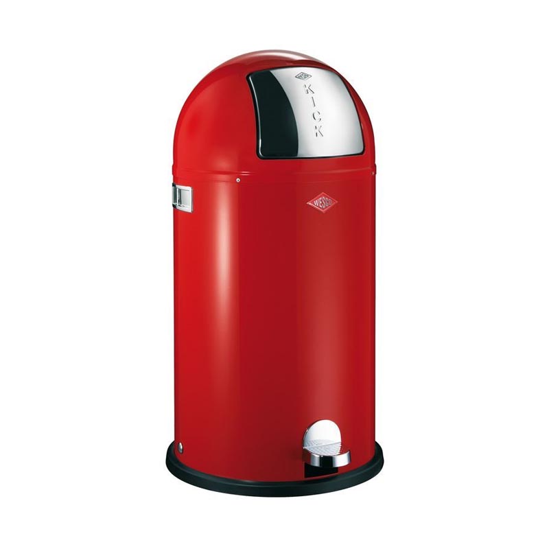 Overgave karton bemanning Wesco Kickyboy Pedaalemmer RVS Pedaal 50 ltr Rood | Avodesch