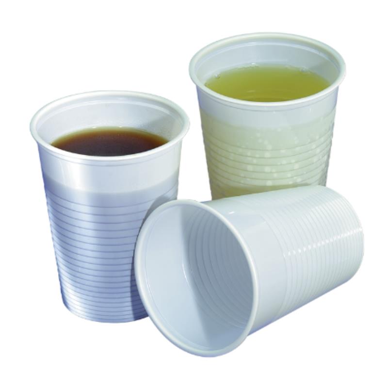 Beker Plastic 150 ml Wit stuks | Avodesch