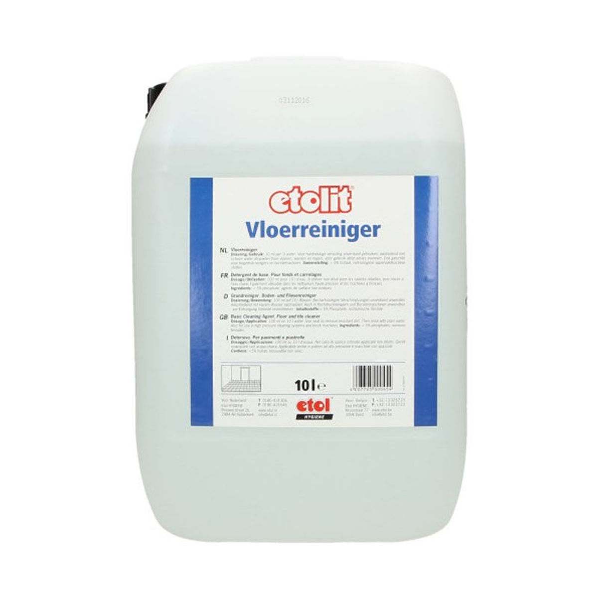 Etolit 8-1824 Vloerreiniger 10 liter voor krachtige vloerreiniging