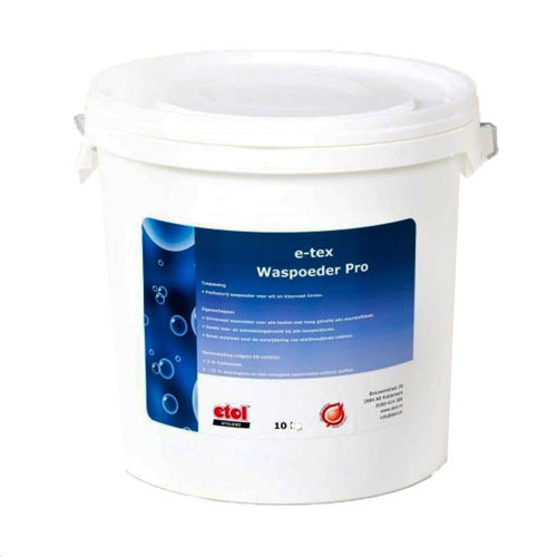 Etolit E-Tex Waspoeder Pro 10 kg professioneel waspoeder voor linnenwas