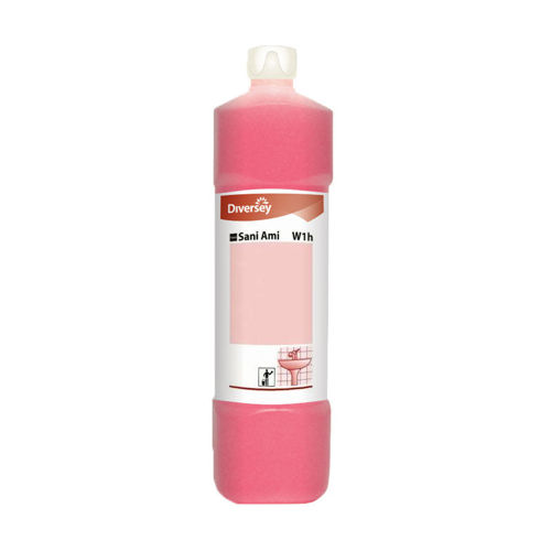 Diversey Taski Sani Ami 6x1 ltr sanitairreiniger voor kalkzeep en huidvet