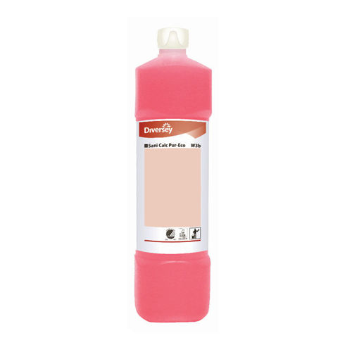 Diversey TASKI Sani Calc Pur-Eco W3b 1 liter sanitairontkalker voor kalkaanslag
