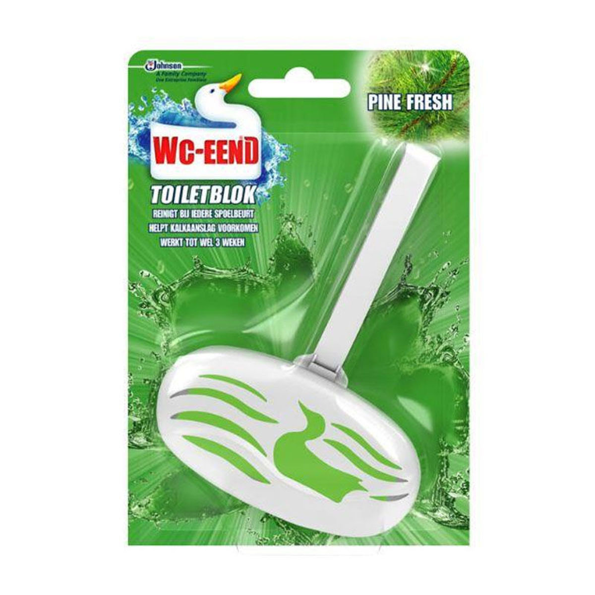 WC Eend Toiletblok Pine Fresh Starter 40 gr toiletblok met houder