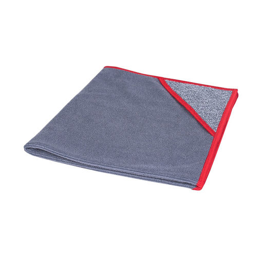 Allure Microvezeldoek met Scrubhoek 40x40 cm Rood 10 stuks