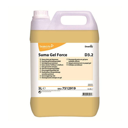 Diversey Suma Gel Force D3.2 2x5 ltr professionele keukenreiniger