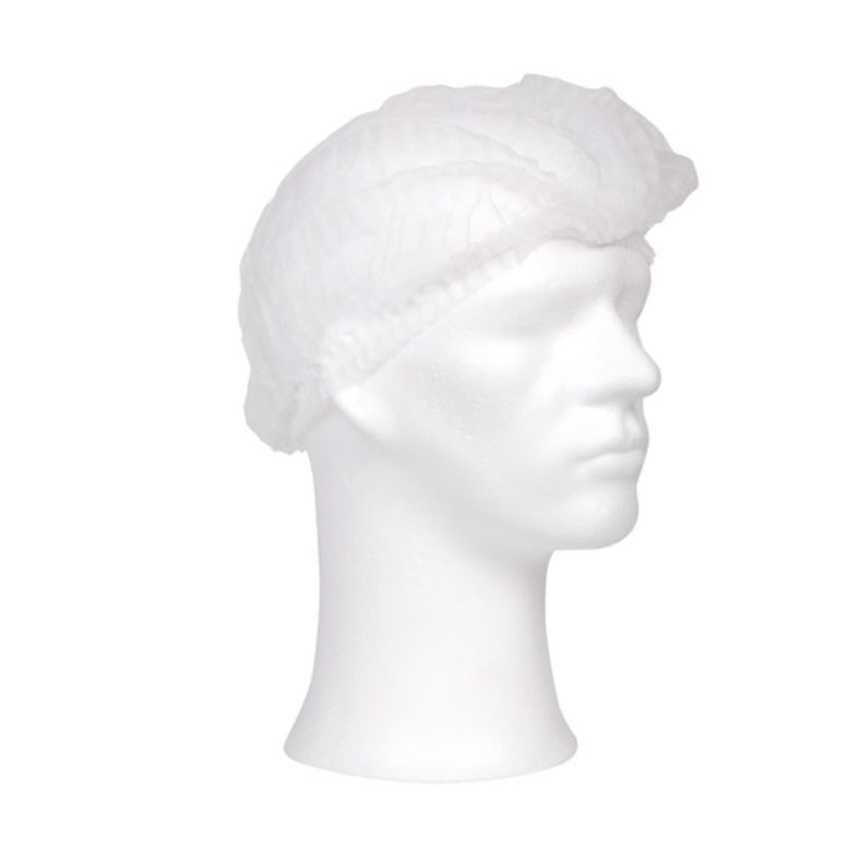 Baret Wokkel Non Woven Wit 1000 stuks