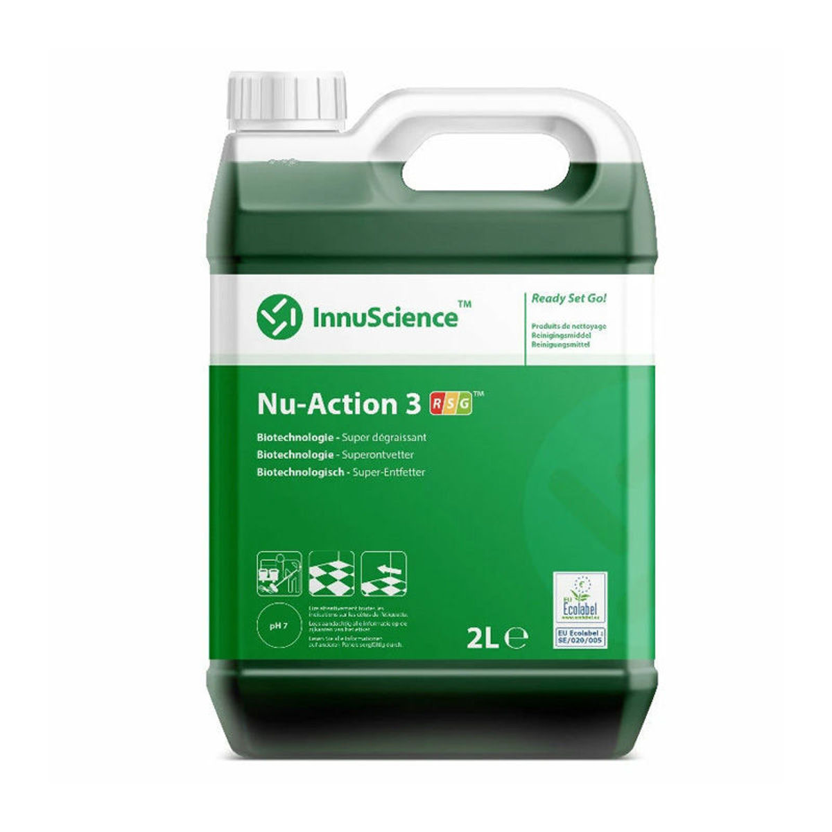 BioTech Nu-Action 3 RSG Vloerreiniger 2 liter biotechnologische vloerreiniger