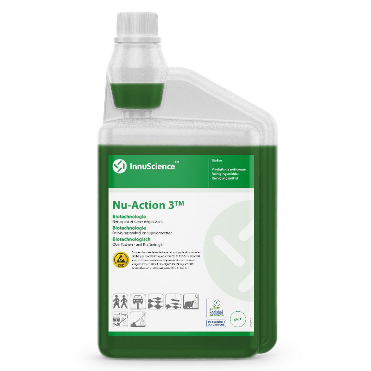 BioTech Nu-Action 3 Vloerreiniger 1 liter geconcentreerde vloerreiniger