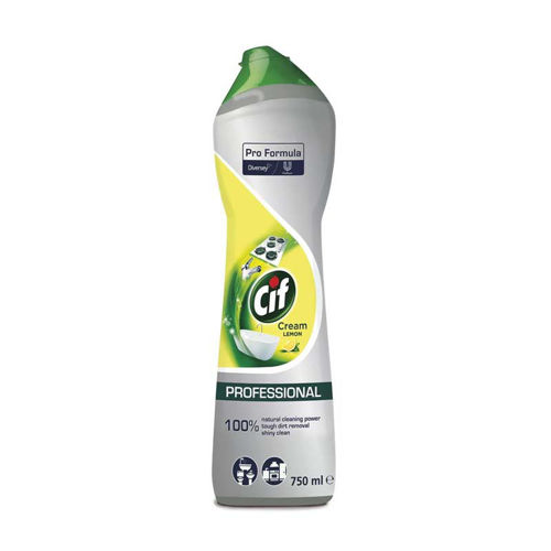 Cif Schuurmiddel Citroen 8 x 750 ml voor hardnekkig vuil en vet