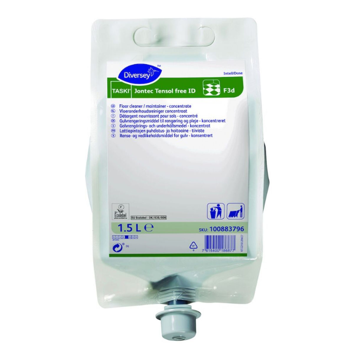 Afbeelding van Diversey Taski Jontec Tensol Free 2x1,5 ltr