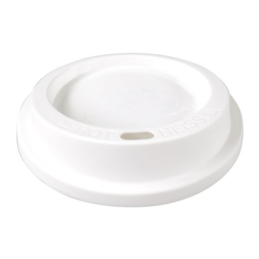 Afbeelding van Ökocup Deksel Plastic Reusable 90 mm Wit 80 stuks