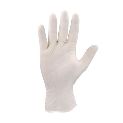 Handschoen Latex Ongepoederd maat XL Wit 100 stuk