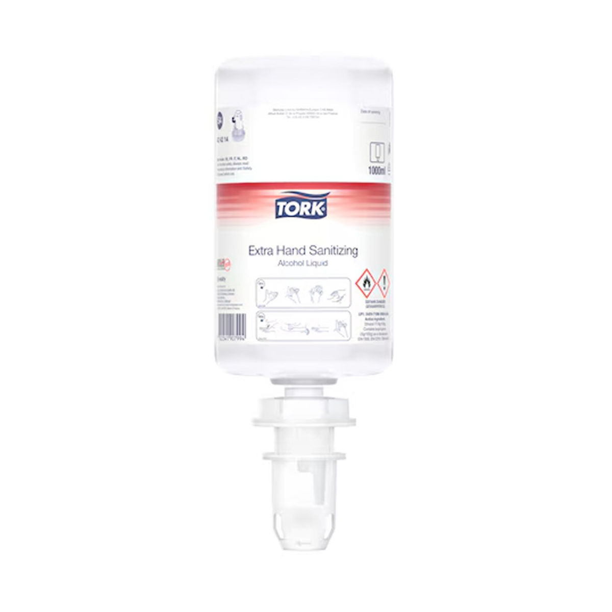 Afbeelding van Tork S4 Alcohol Extra Liquid Handdesinfectie 6x1000ml