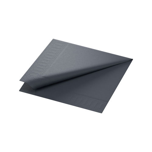 Afbeelding van Duni Tissue Servet 40x40 cm 3 lgs 8x125 stuks Zwart