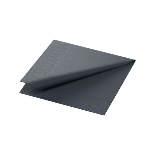Afbeelding van Duni Tissue Servet 24x24 cm 3 lgs 8x250 stuks Zwart