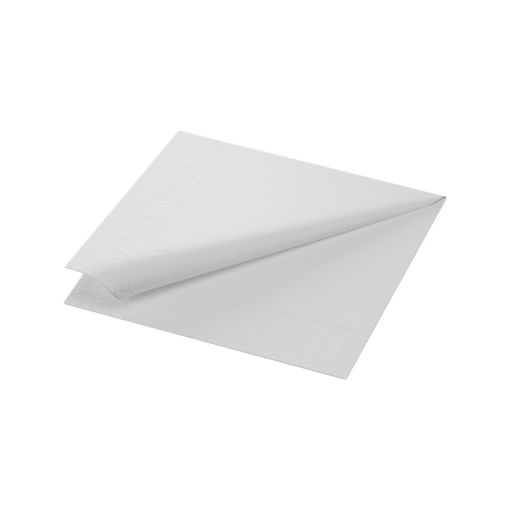 Afbeelding van Duni Tissue Servet 33x33 cm 3 lgs 8x125 stuks Wit