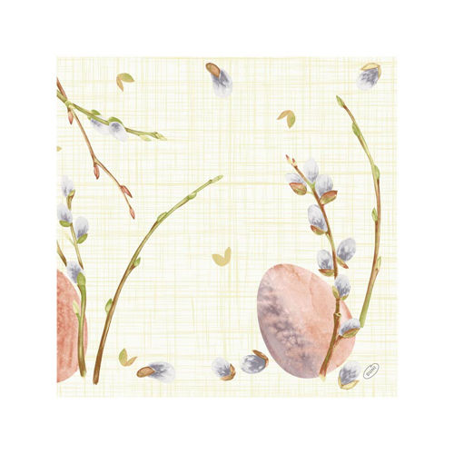 Afbeelding van Duni Dunisoft Servet 40x40 cm 6x60 stuks "Willow Easter"