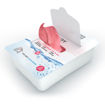 Afbeelding van Avodesch Microvezeldoek Wet2Go Disposable Rood 20 stuks