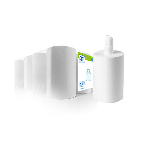 Afbeelding van Avodesch Poetsrol Mini 1lgs Wit ZK 12x120 mtr