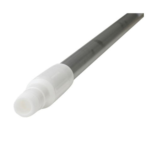 Afbeelding van Steel Alu met schroefdraad & Greep Wit 140 cm