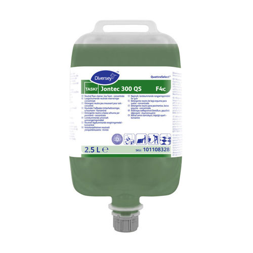 Diversey TASKI Jontec 300 QS 2 x 2,5 liter vloerreiniger voor QuattroSelect