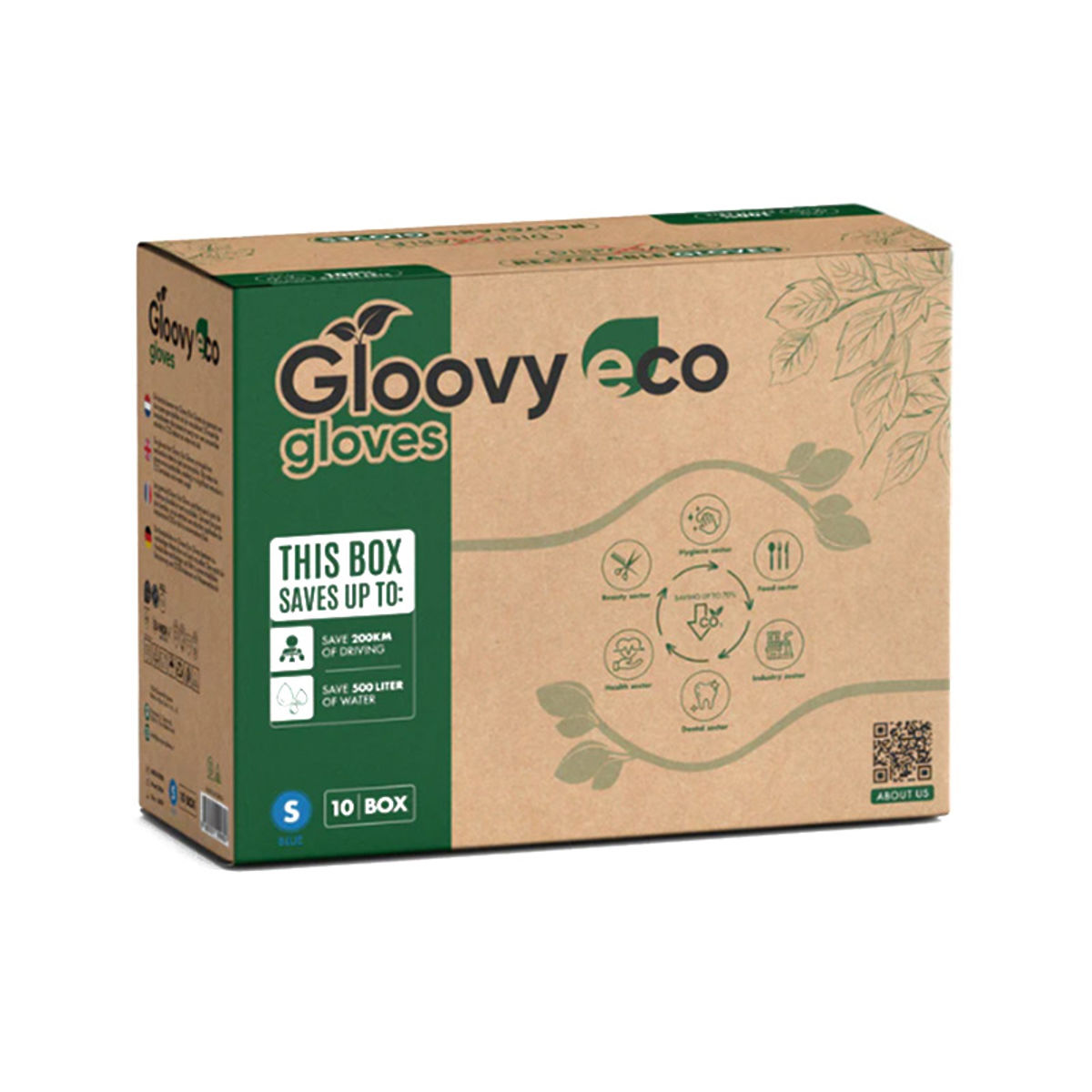 Handschoen Hygiëne Gloovy Eco Gloves maat S 100 stuks