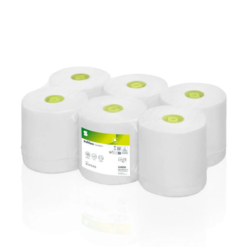 Afbeelding van Satino SYS1 Handdoek Rol 2lgs Comfort 6x150 mtr
