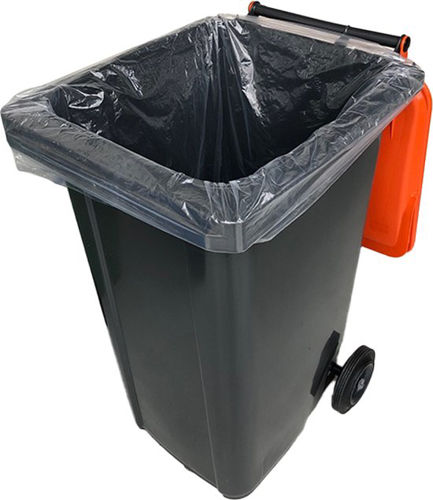 Toon details van Afvalzak LDPE 65/25x140 cm T70 Transparant rol à 10 stuks Afbeelding van Afvalzak LDPE 65/25x140 cm T70 Transparant rol à 10 stuks