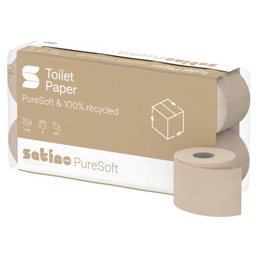 Satino Puresoft MT1 Toiletpapier Traditioneel 3lgs 64x250 vel