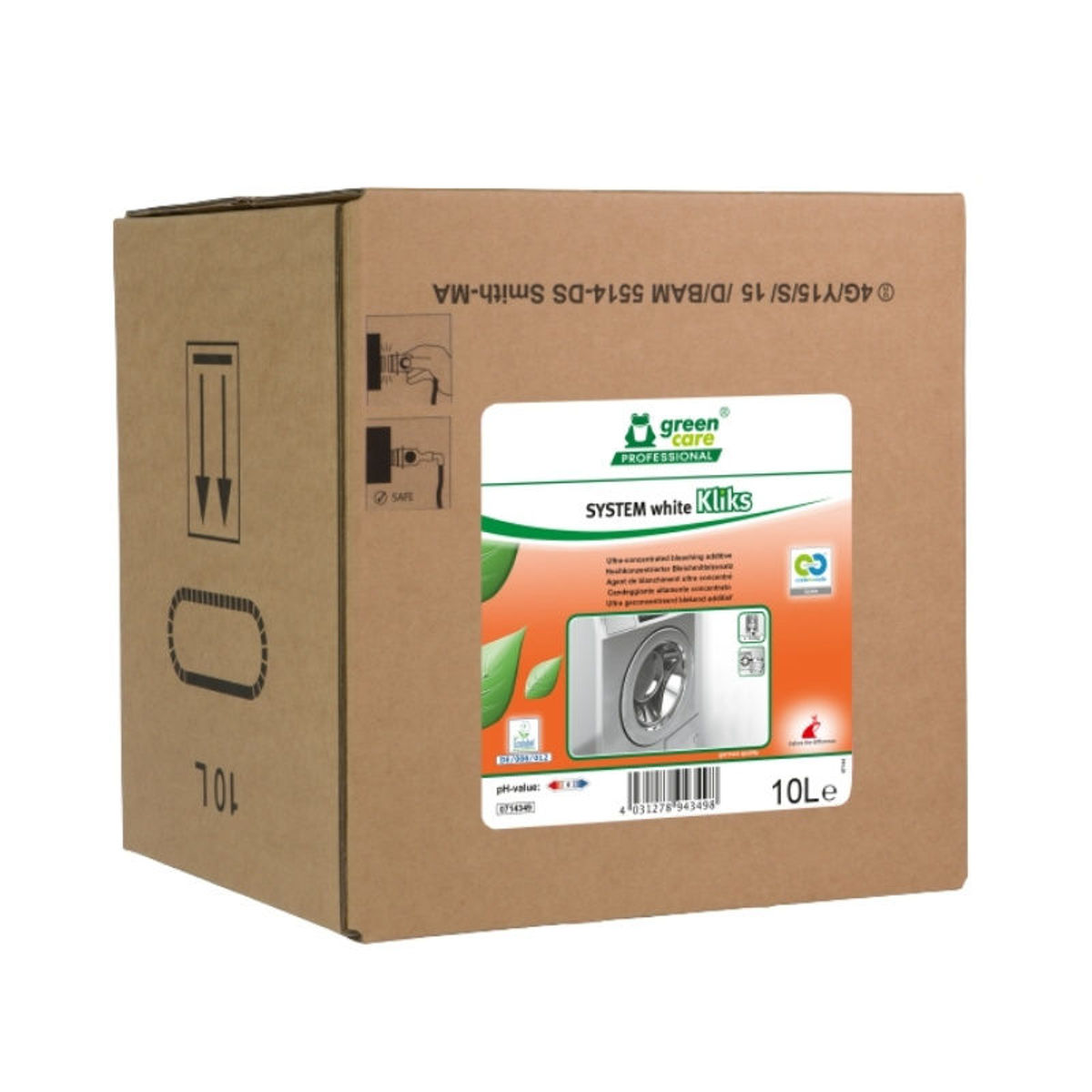 Green Care Professional SYSTEM whiteKliks 10 ltr linnenwas bleekmiddel