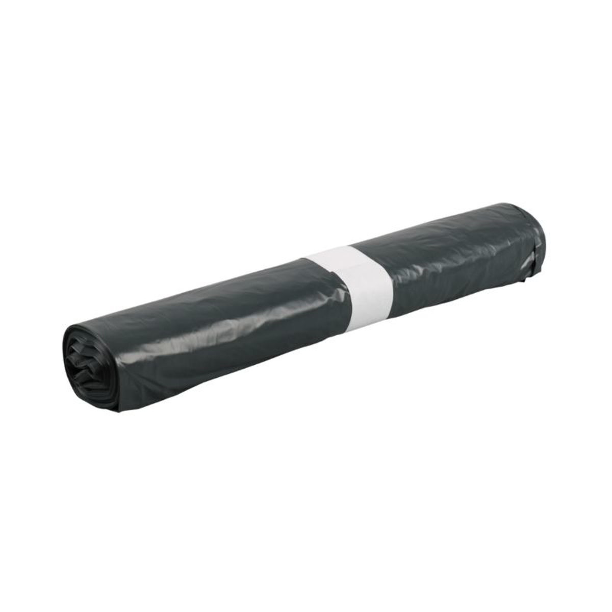 Afbeelding van Afvalzak LDPE 65x75+5 cm T50 Grijs Trekband rol à 10 stuks