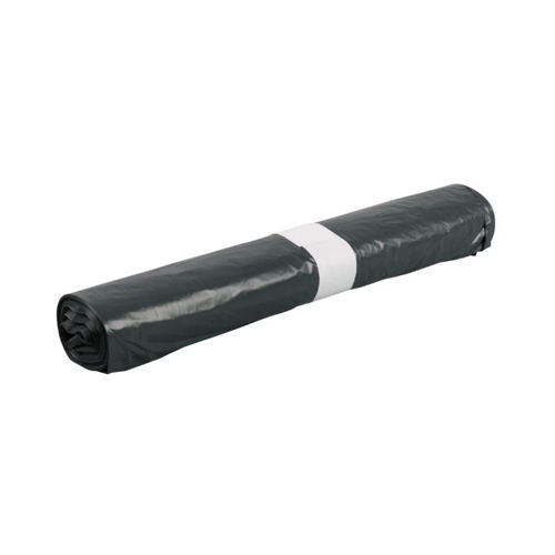 Afbeelding van Afvalzak LDPE 65x75+5 cm T50 Grijs Trekband rol à 10 stuks