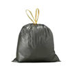 Afbeelding van Afvalzak LDPE 65x75+5 cm T50 Grijs Trekband rol à 10 stuks